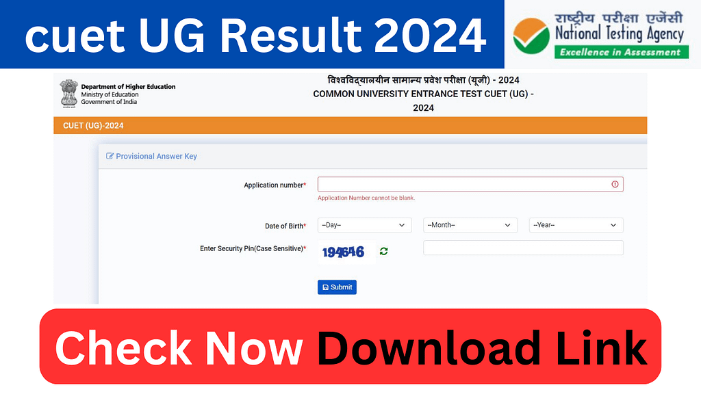 CUET UG Result 2024